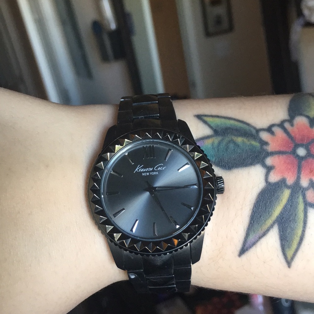 Kenneth Cole Black Metal Watch